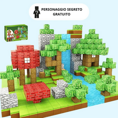 "Set Mondo Cubico" Blocchi Magnetici per l'Apprendimento.